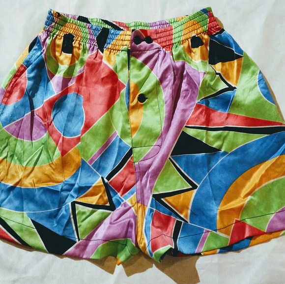 august silk Pants - August silk multicolor short